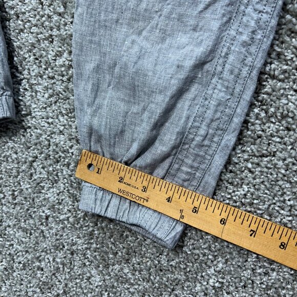 Athleta Women's Sz 4 Cabo Linen Jogger Pants In Osprey Gray Athletic Pants - Picture 7 of 11